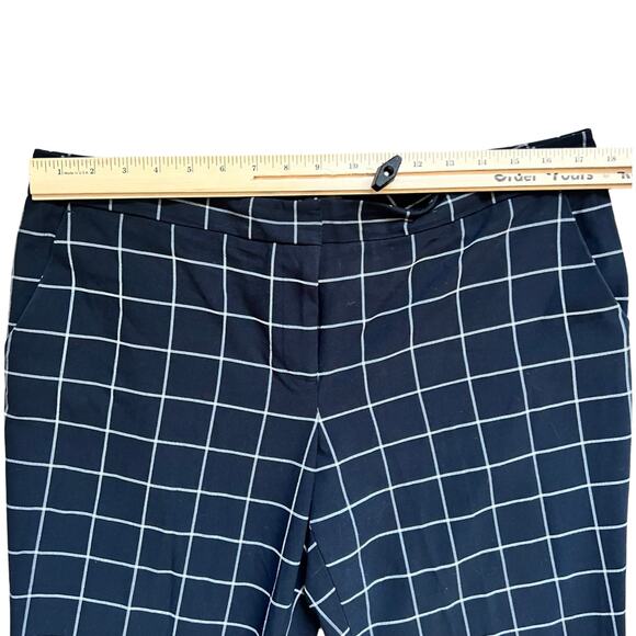 Vince Camuto Black White Squares Dress Pants Straight sz 12 Checkered Windowpane - Picture 8 of 11